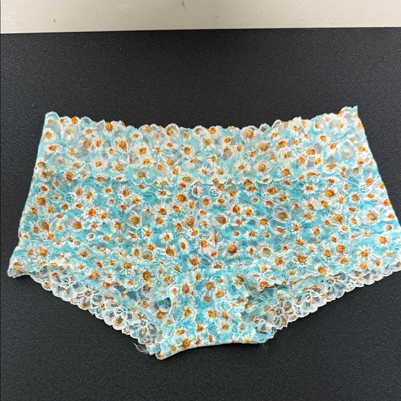 Victoria's Secret Blue Floral Lace Lingerie - Picture 1 of 2